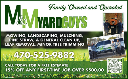 M&M Yard Guys 15% off special!