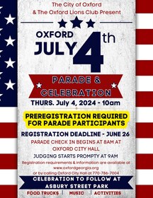 Oxford July 4th Parade & Celebration