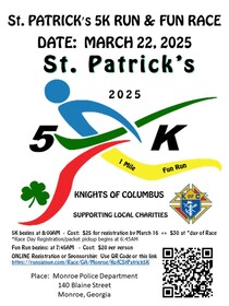 Knights of Columbus St Patrick's 5k Fun & Run Race