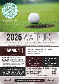 2025 Warrior Athletics Golf Tournament