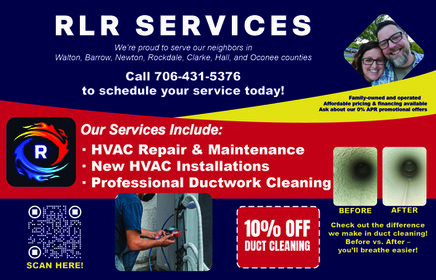 Breathe Easier with RLR Services Special Offer: Get 10% OFF Duct Cleaning!