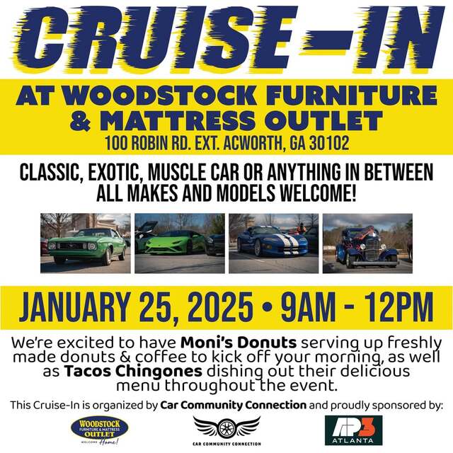 Cruise-In at Woodstock Furniture & Mattress Outlet