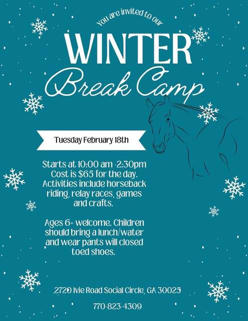 Winter Break Horse Camp