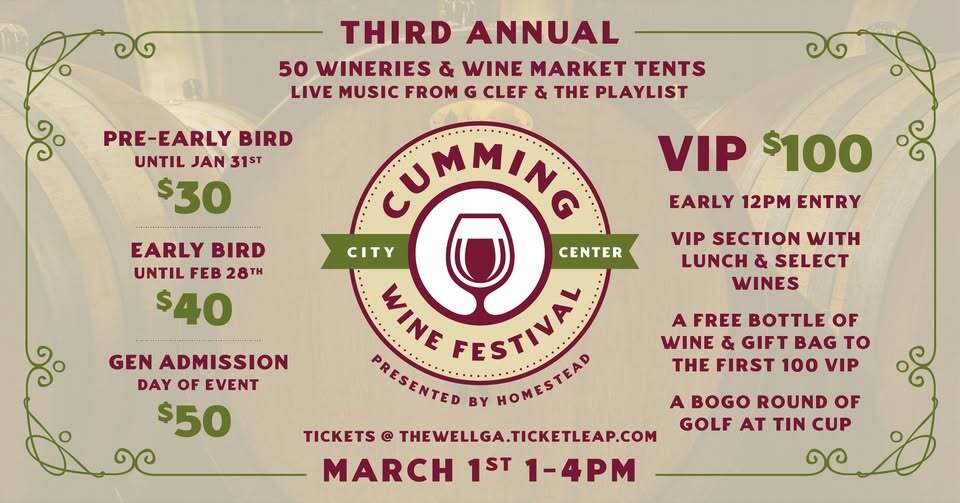 3rd Annual Cumming Wine Festival