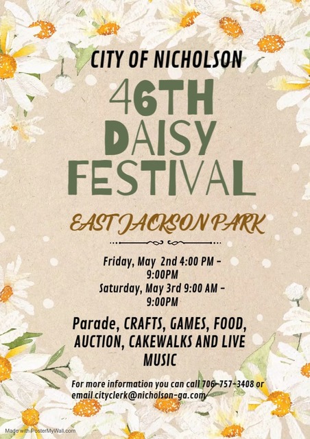 2025- 46th Annual Nicholson Daisy Festival